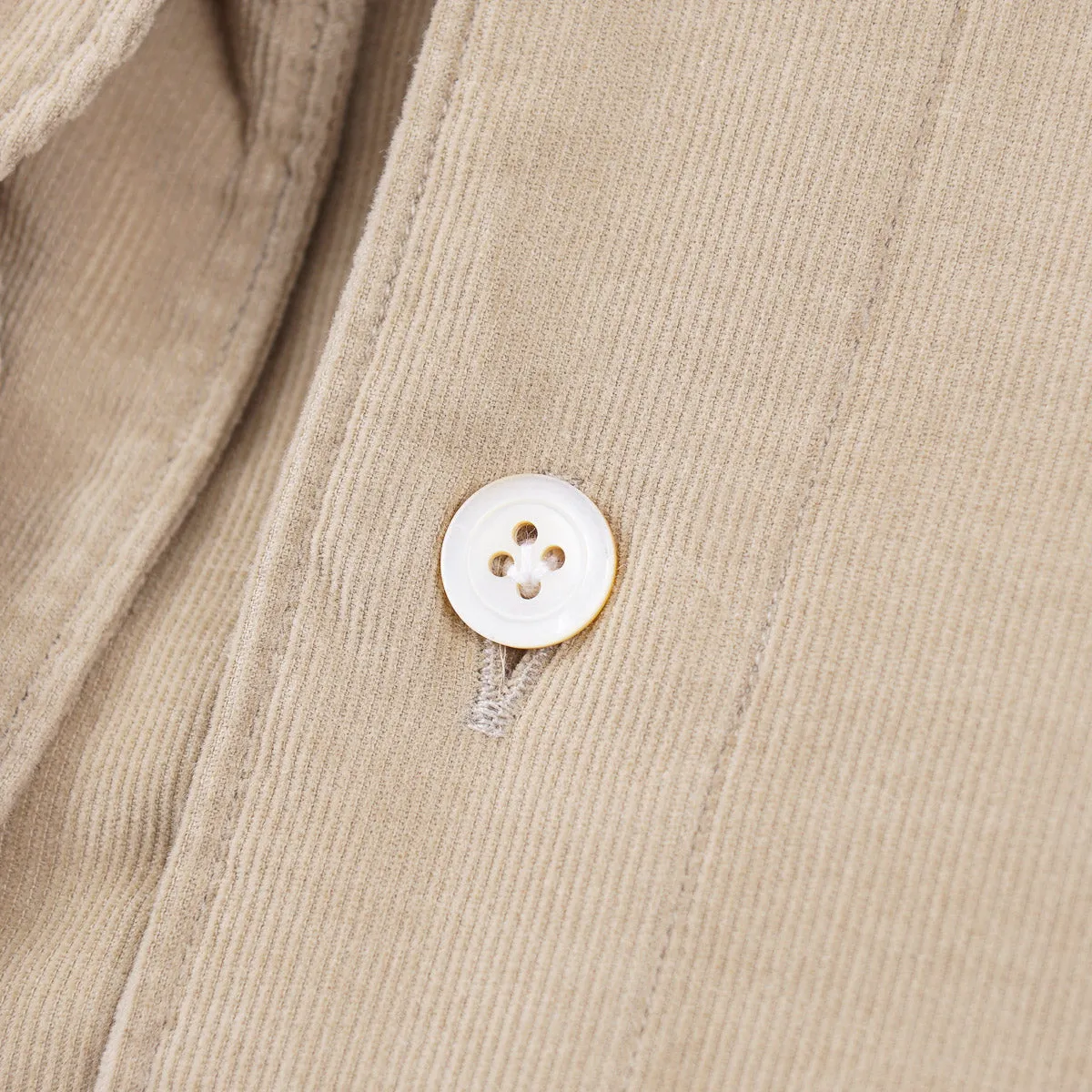 Finamore Corduroy Cotton Dress Shirt