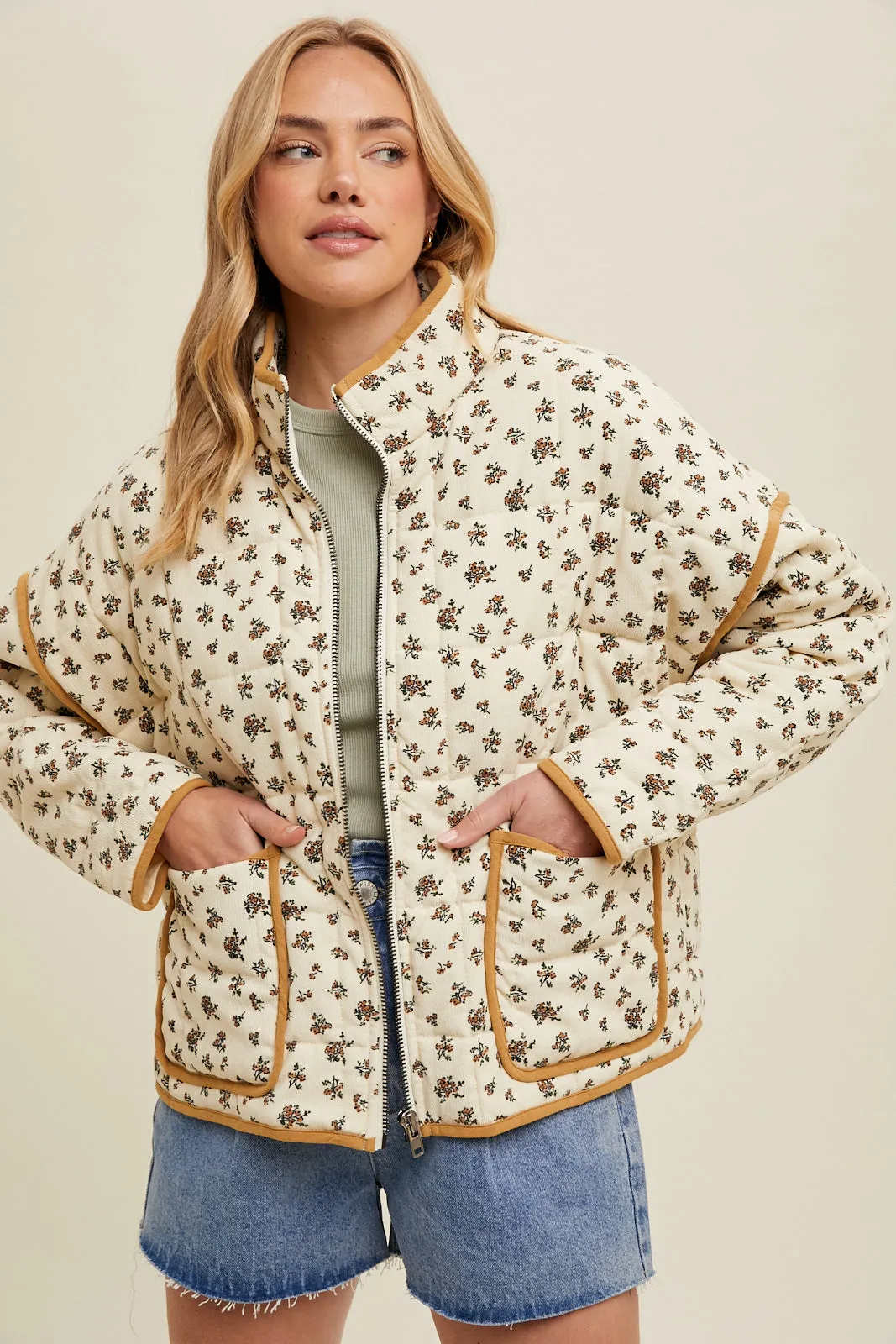 Floral Quilted Jacket