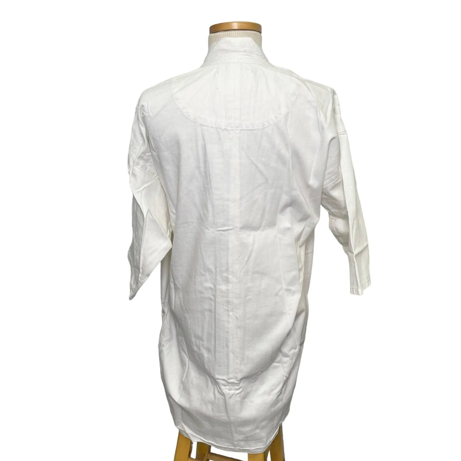 Free People x Sandrine Rose White Tie Front Kimono Jacket Size Medium