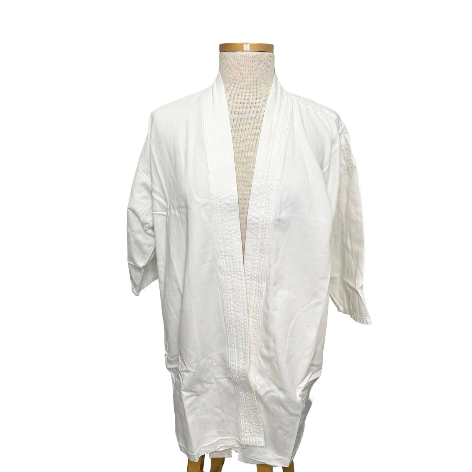 Free People x Sandrine Rose White Tie Front Kimono Jacket Size Medium