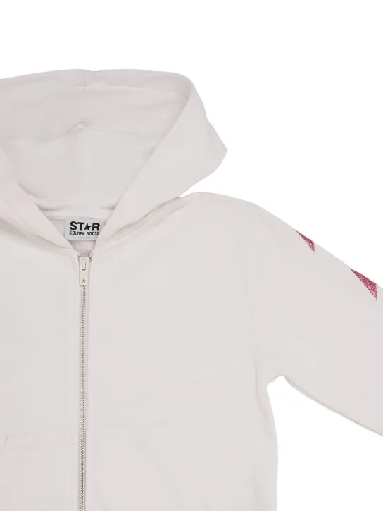 Golden Goose   Star zipped cotton sweatshirt hoodie 