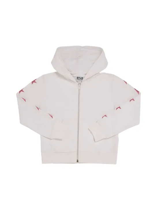Golden Goose   Star zipped cotton sweatshirt hoodie 