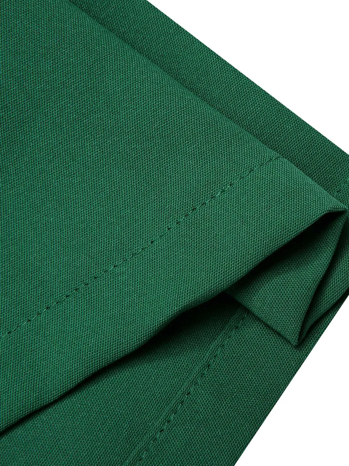 Green 1930s Christmas Plaid Lace Patchwork Jumpsuit