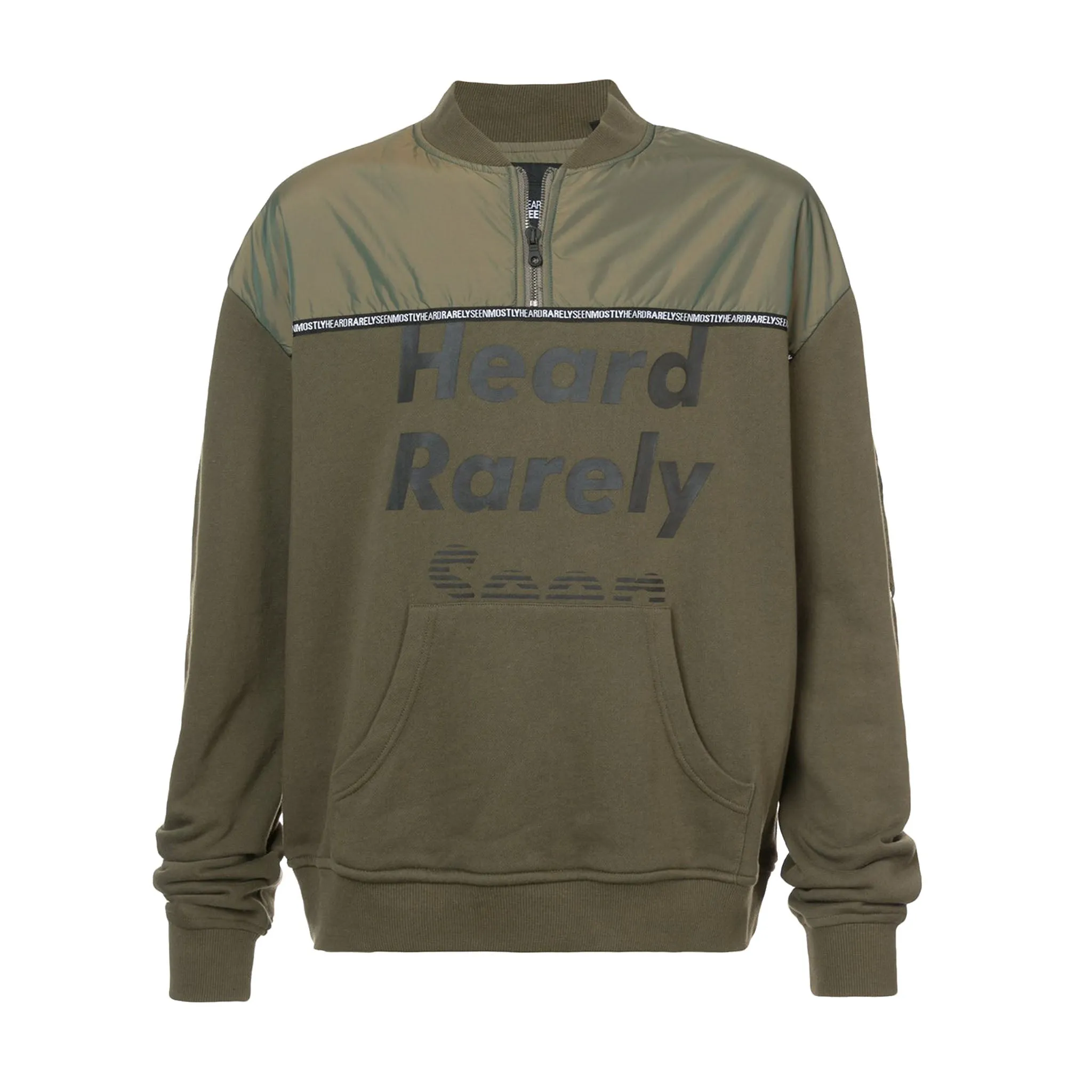 HYBRID PULL OVER MA-1 KNIT TOP
