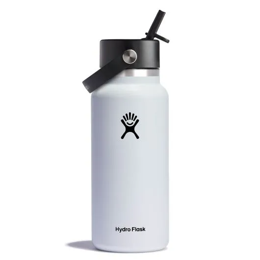 Hydro Flask: 32 Oz Wide Mouth w Straw Cap