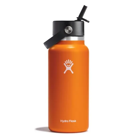 Hydro Flask: 32 Oz Wide Mouth w Straw Cap