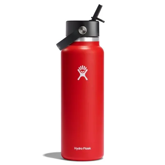Hydro Flask: 40 oz Wide Mouth w Straw Cap