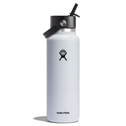 Hydro Flask: 40 oz Wide Mouth w Straw Cap