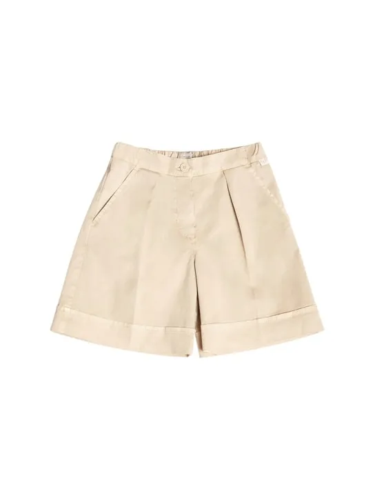 Il Gufo   Cotton gabardine Bermuda shorts 