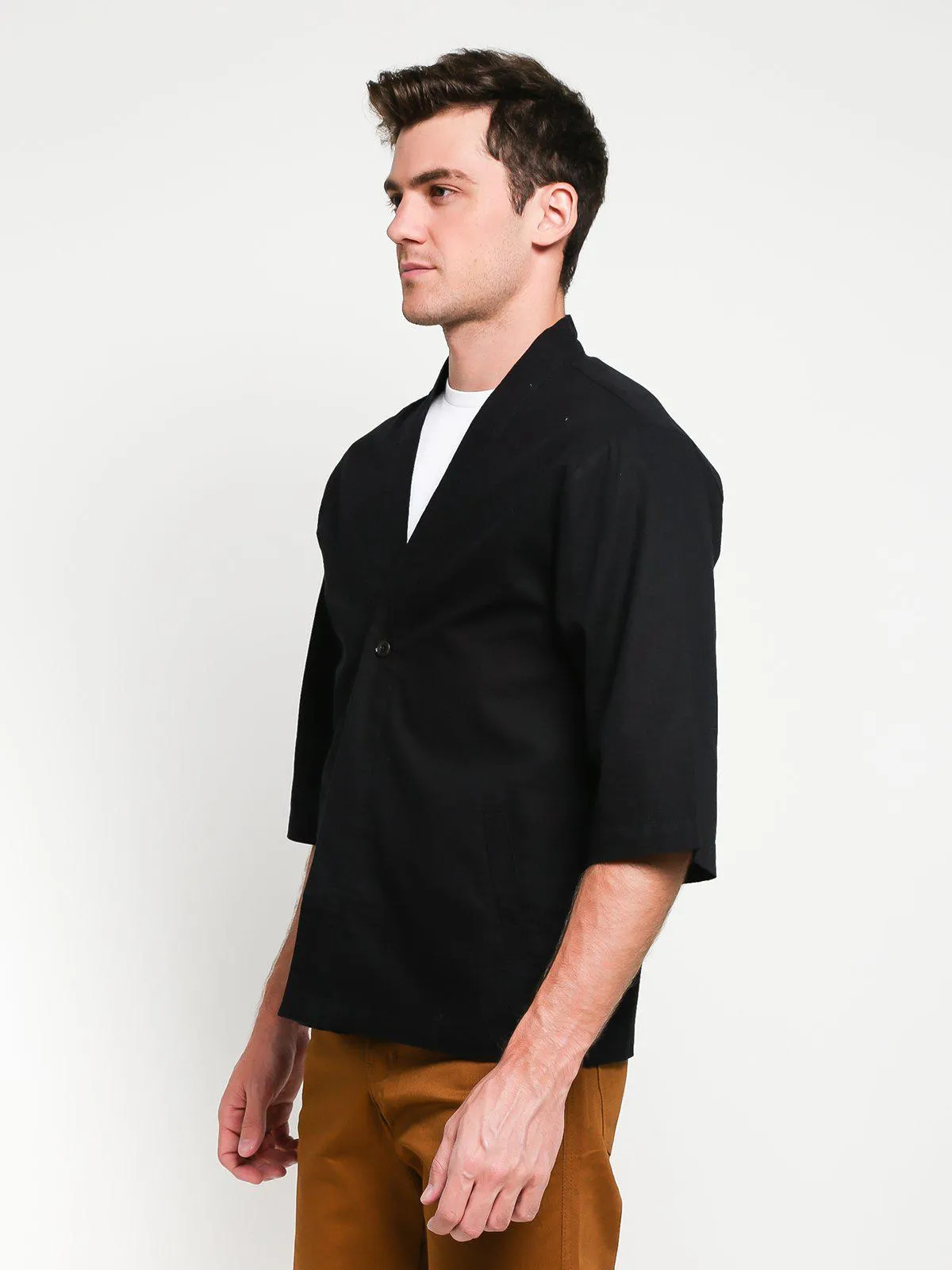 Jackhammer Ramie Noragi Jacket Black