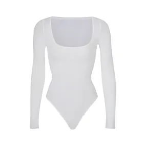 JELLY SHEER LONG SLEEVE BODYSUIT | MARBLE