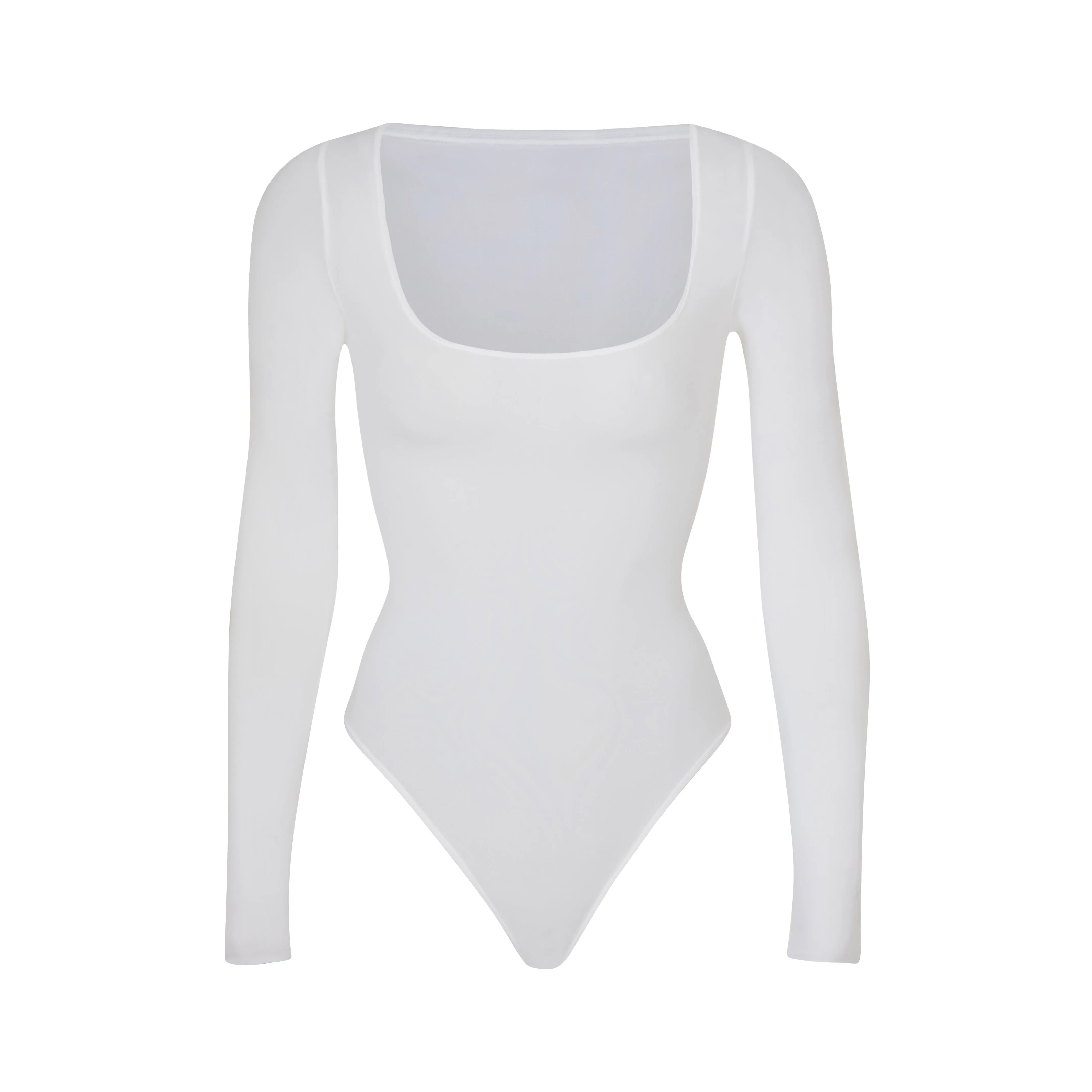 JELLY SHEER LONG SLEEVE BODYSUIT | MARBLE