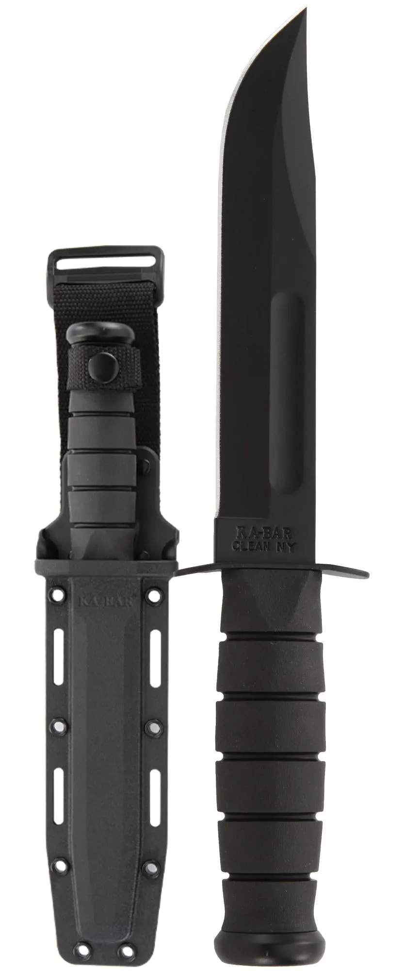Ka-Bar Full Size Black Fighting / Utility Fixed Blade Knife 1095 Steel