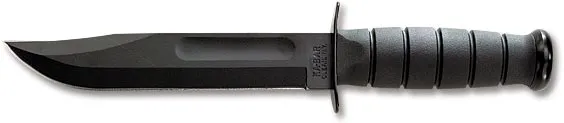 Ka-Bar Full Size Black Fighting / Utility Fixed Blade Knife 1095 Steel