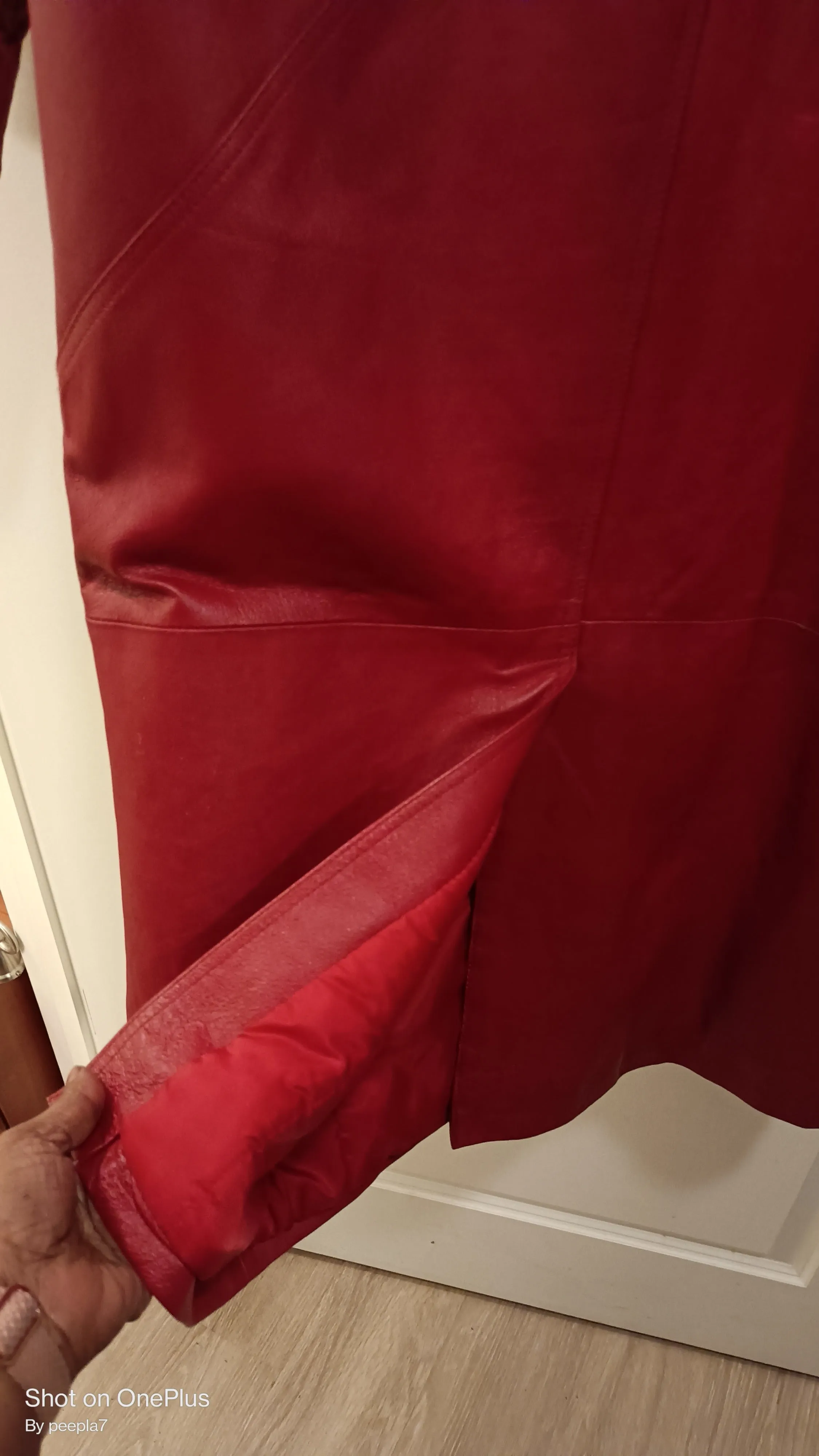 Ladie's G-III Vintage Leather Trench Coat
