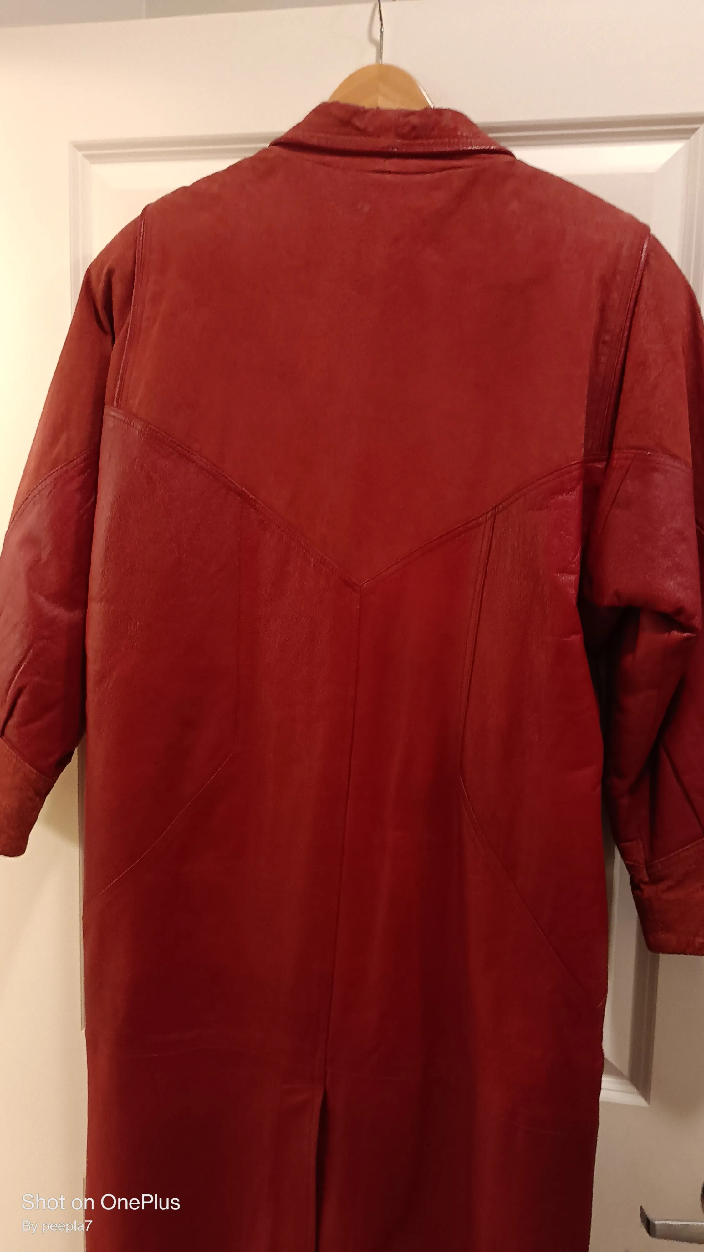Ladie's G-III Vintage Leather Trench Coat
