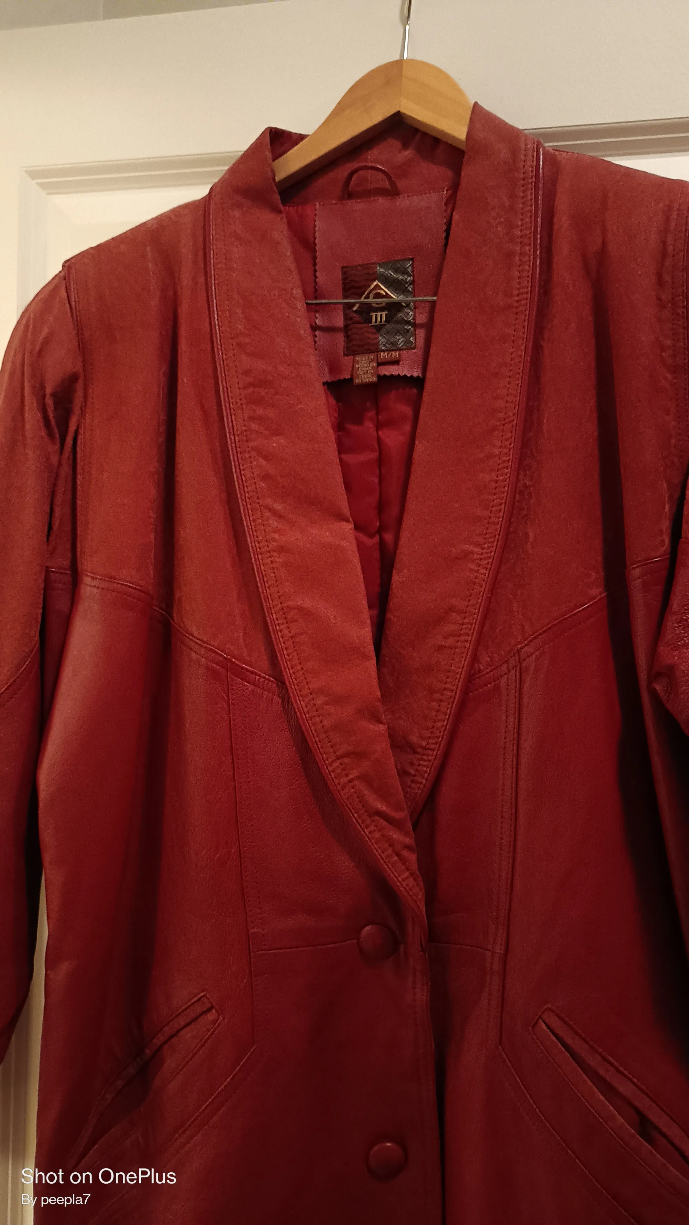 Ladie's G-III Vintage Leather Trench Coat