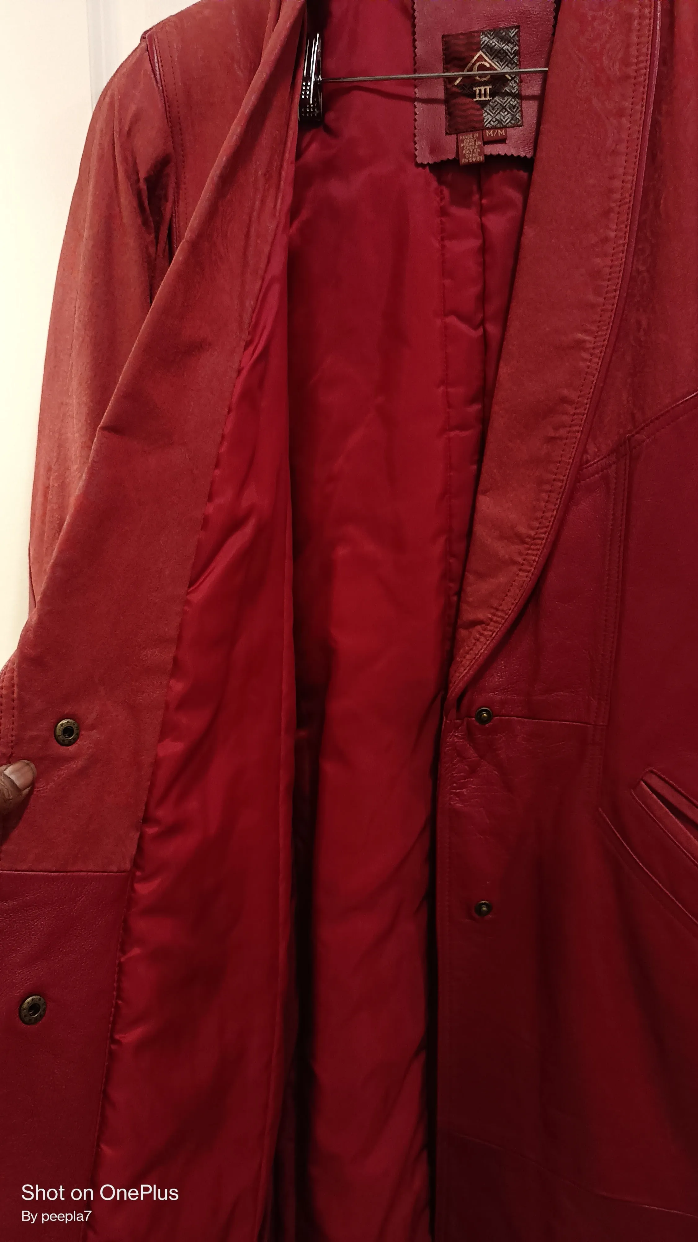 Ladie's G-III Vintage Leather Trench Coat
