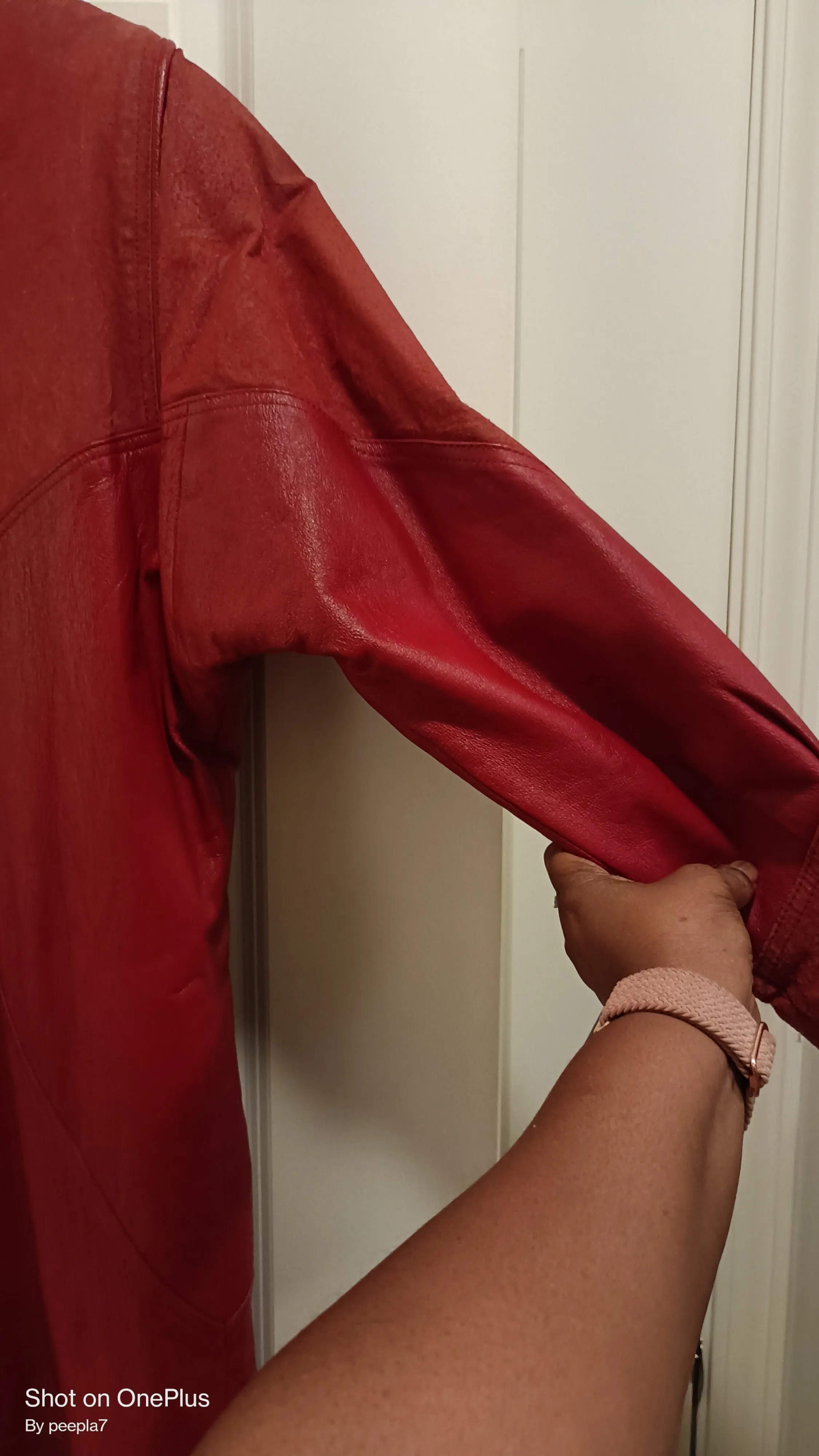 Ladie's G-III Vintage Leather Trench Coat