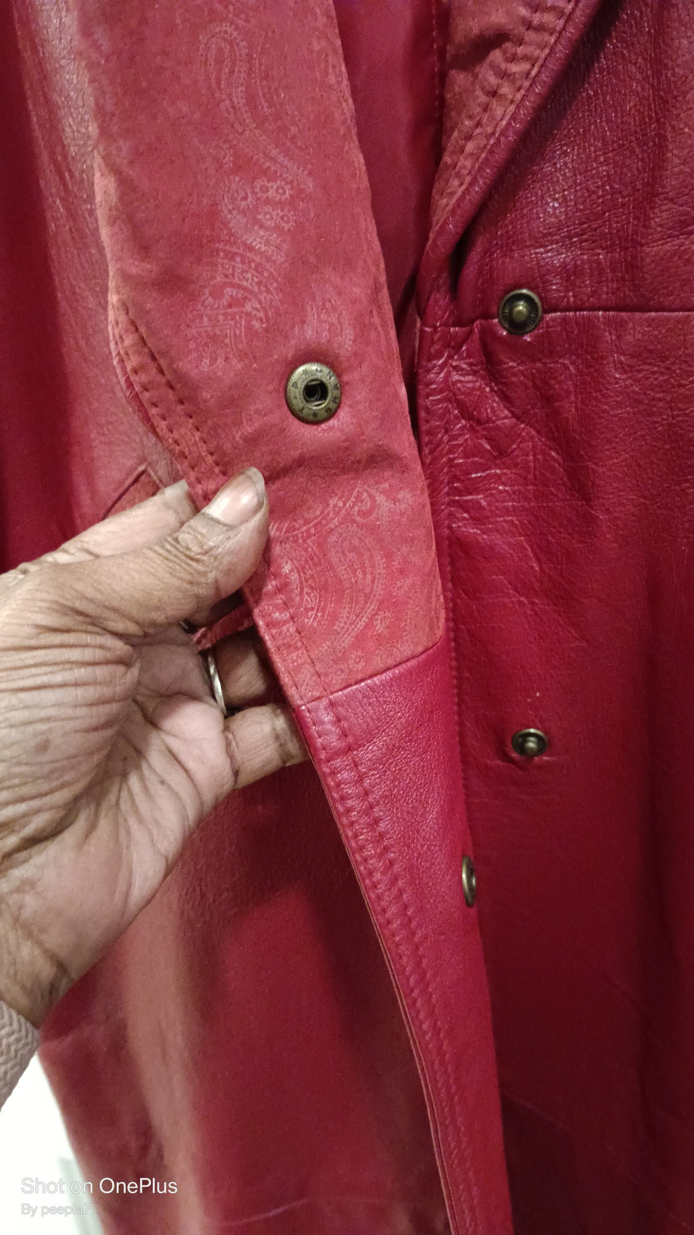 Ladie's G-III Vintage Leather Trench Coat