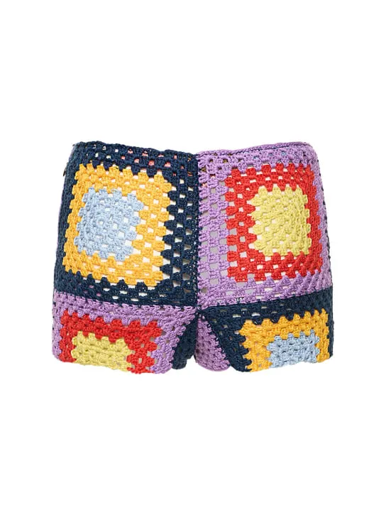 Marni   Cotton crochet mini shorts 