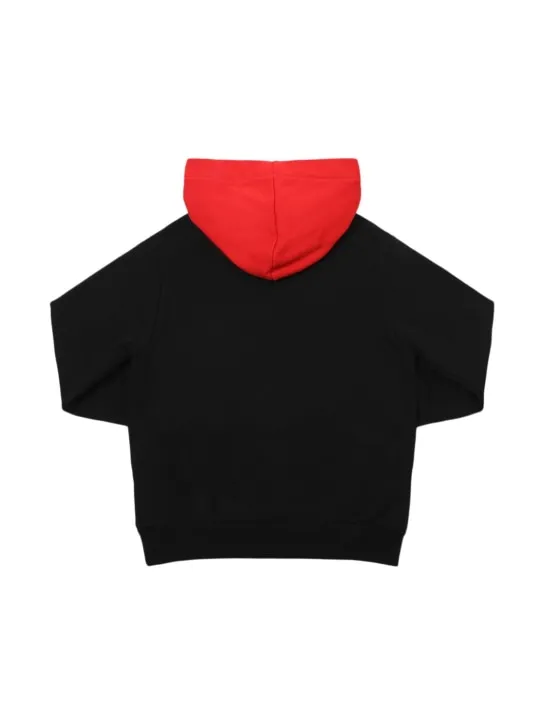 Marni Junior   Cotton hooded sweatshirt w/logo 