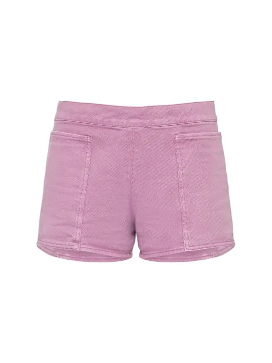 Max Mara   Alibi midrise cotton drill shorts 