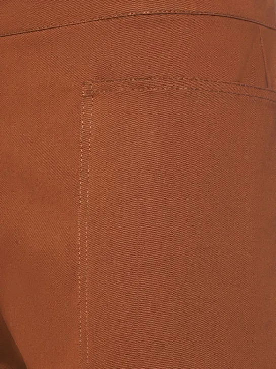 Max Mara   Cotton twill mini shorts 