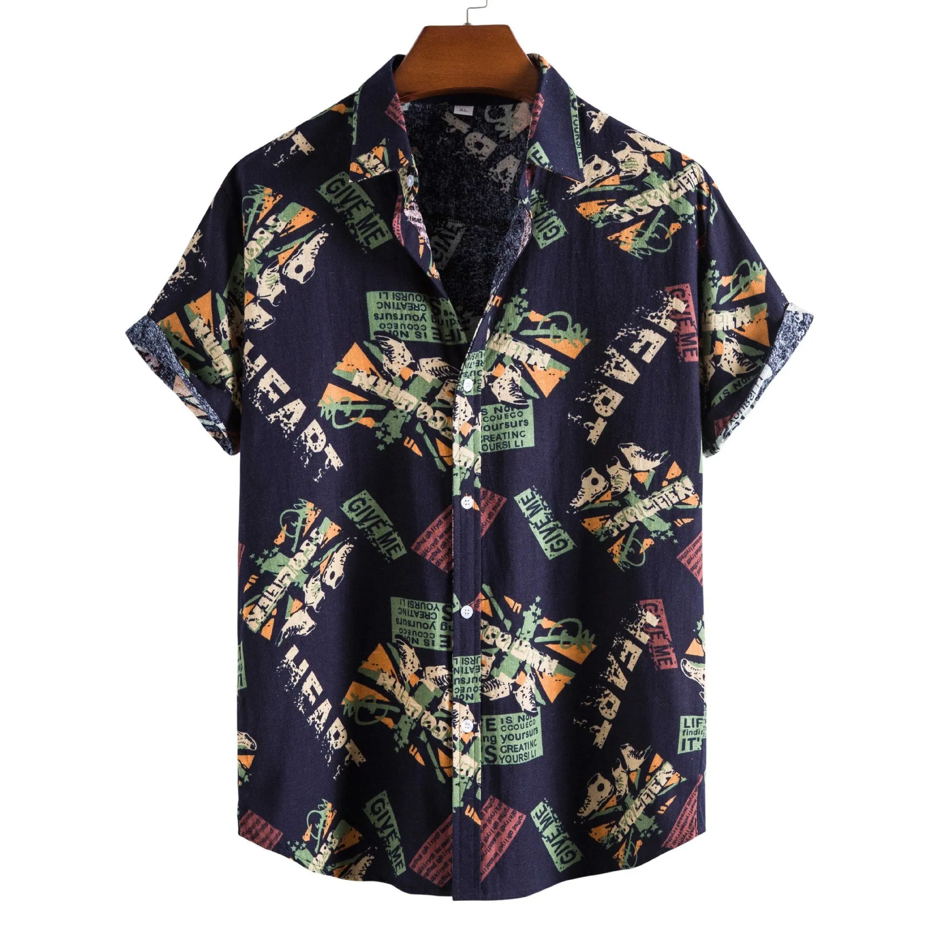 Men's Button Loose Shirt Fashion Streetwear