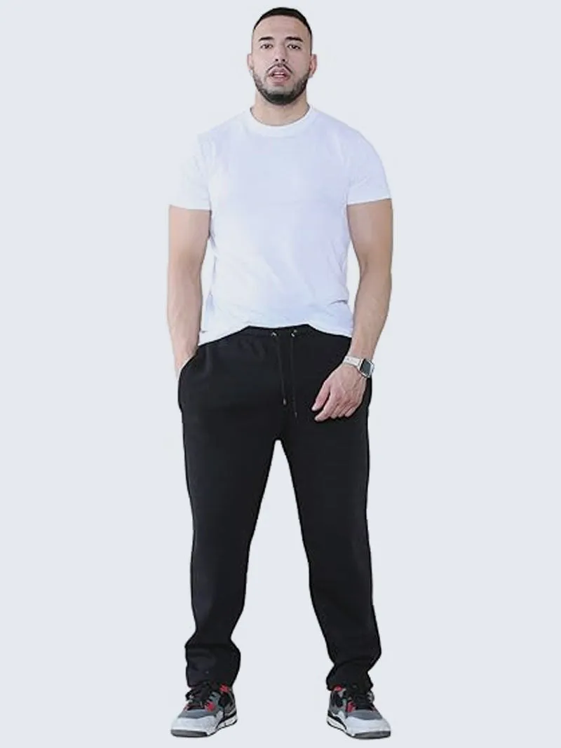Mens Open Hem Sweatpants Fleece Jogger