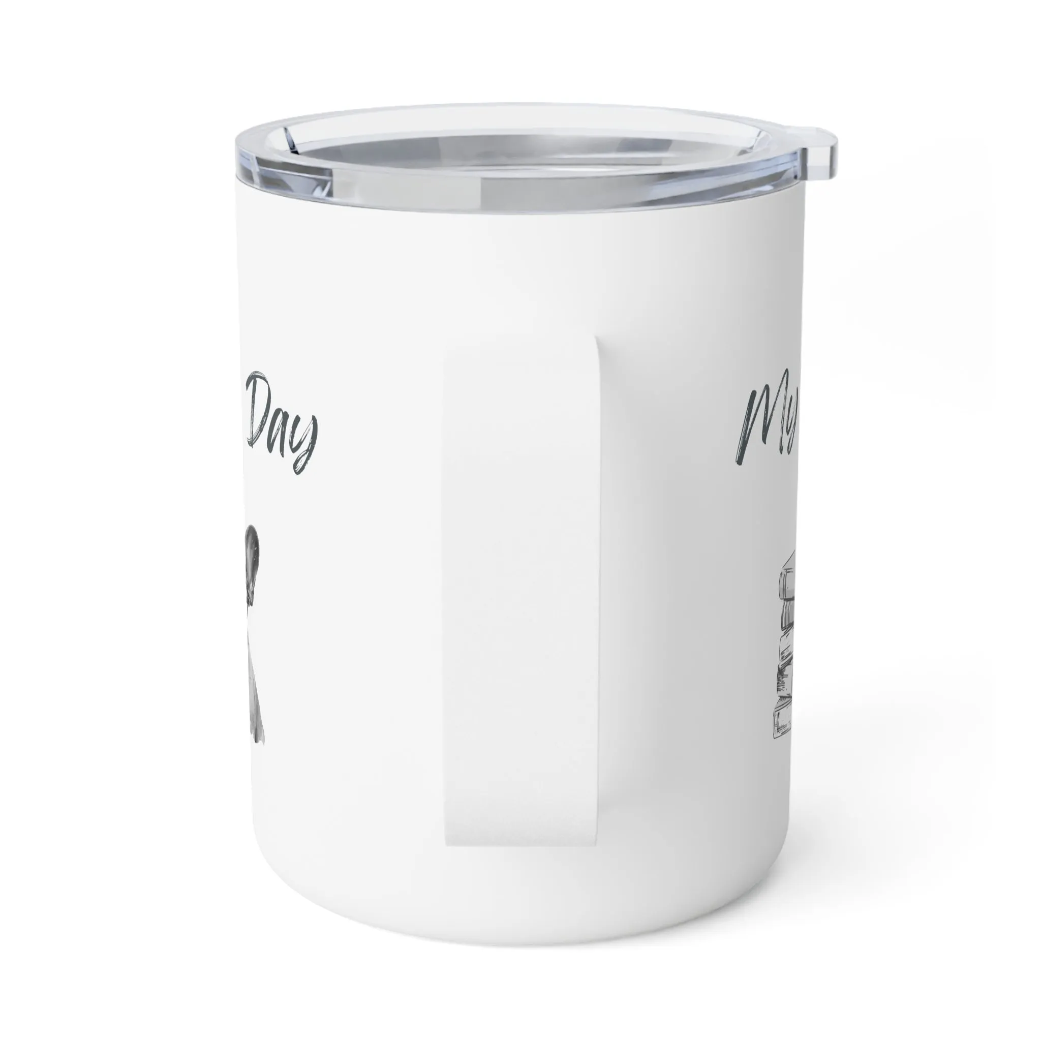 My Kind of Day Frenchie Insulated Coffee Mug, 10oz  for hot and cold drinks