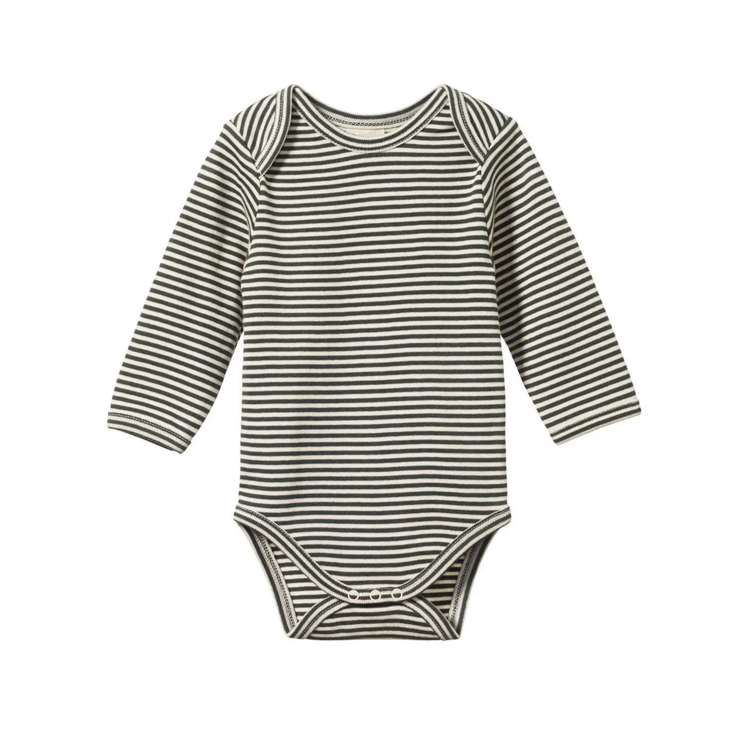 Nature Baby Bodysuit Long Sleeve Nettle Stripe