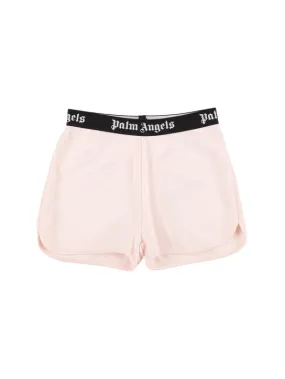 Palm Angels   Logo cotton sweat shorts 