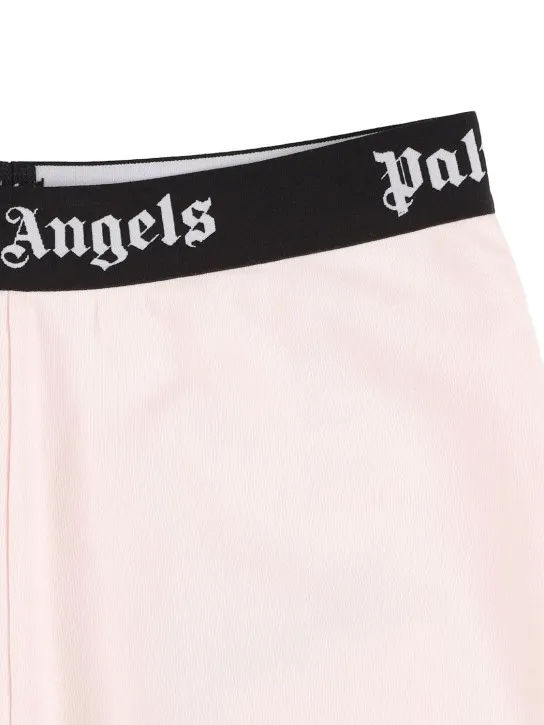 Palm Angels   Logo cotton sweat shorts 