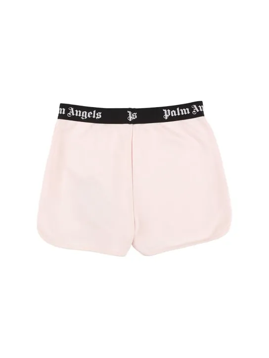 Palm Angels   Logo cotton sweat shorts 