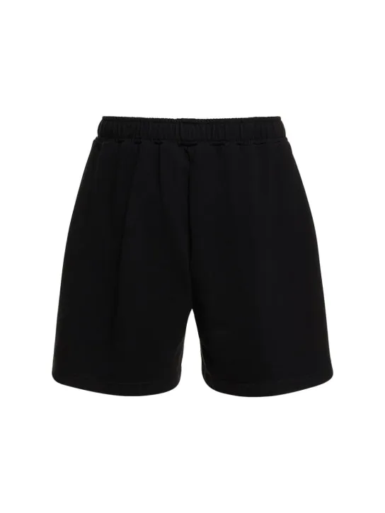 Palm Angels   Monogram cotton sweat shorts 