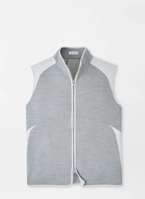 Peter Millar Vista Hybrid Full-Zip Vest Gale Grey