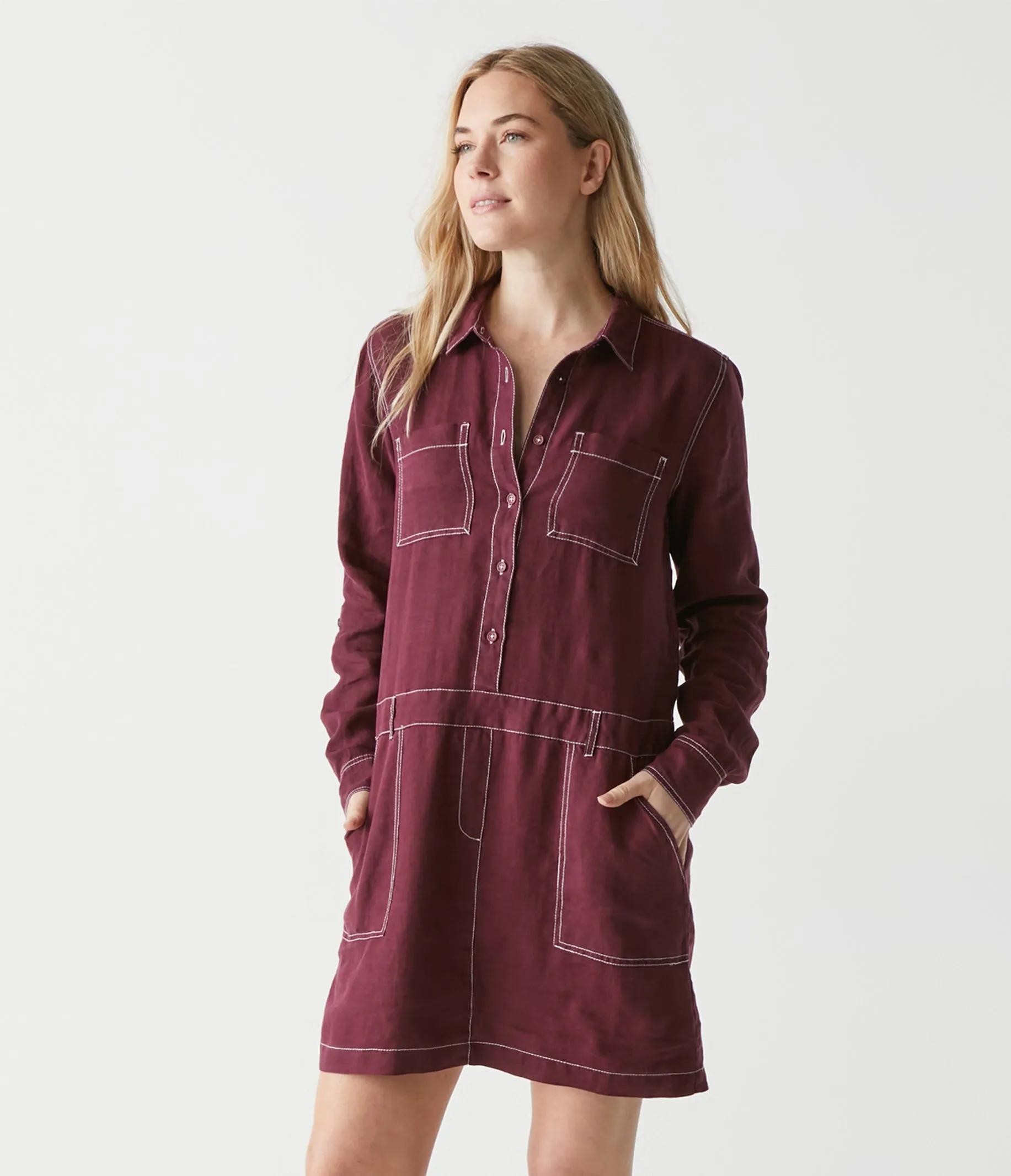 Pilar Linen Shirt Dress
