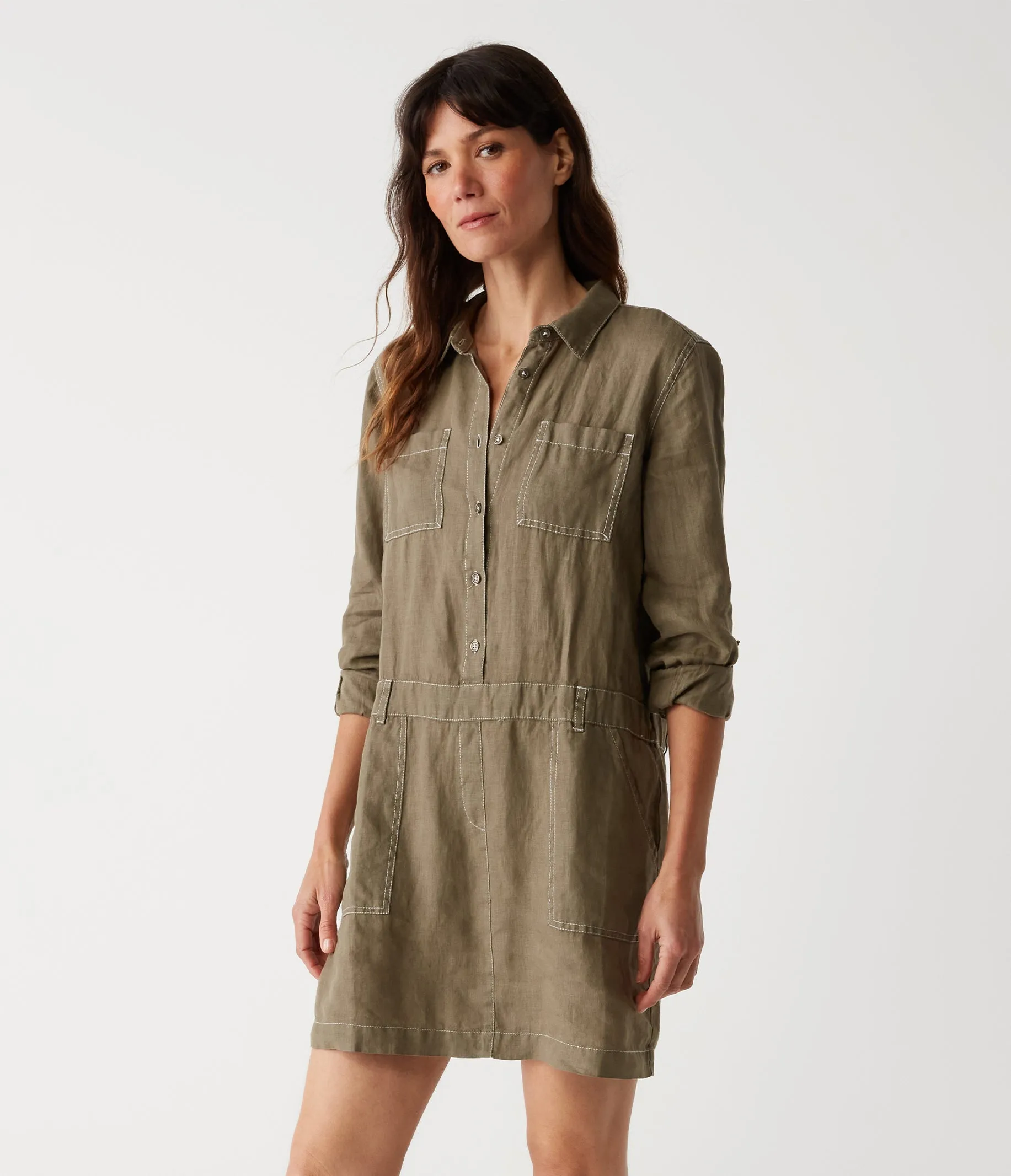 Pilar Linen Shirt Dress