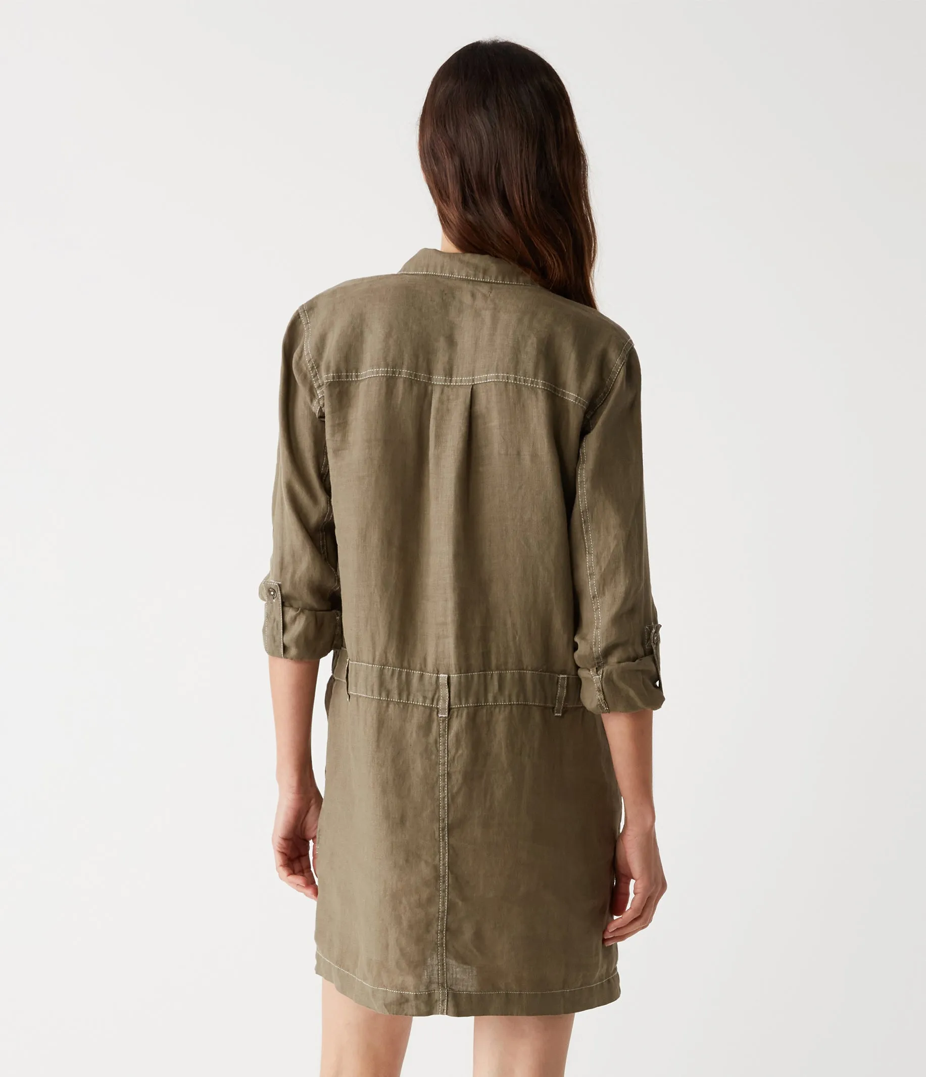 Pilar Linen Shirt Dress