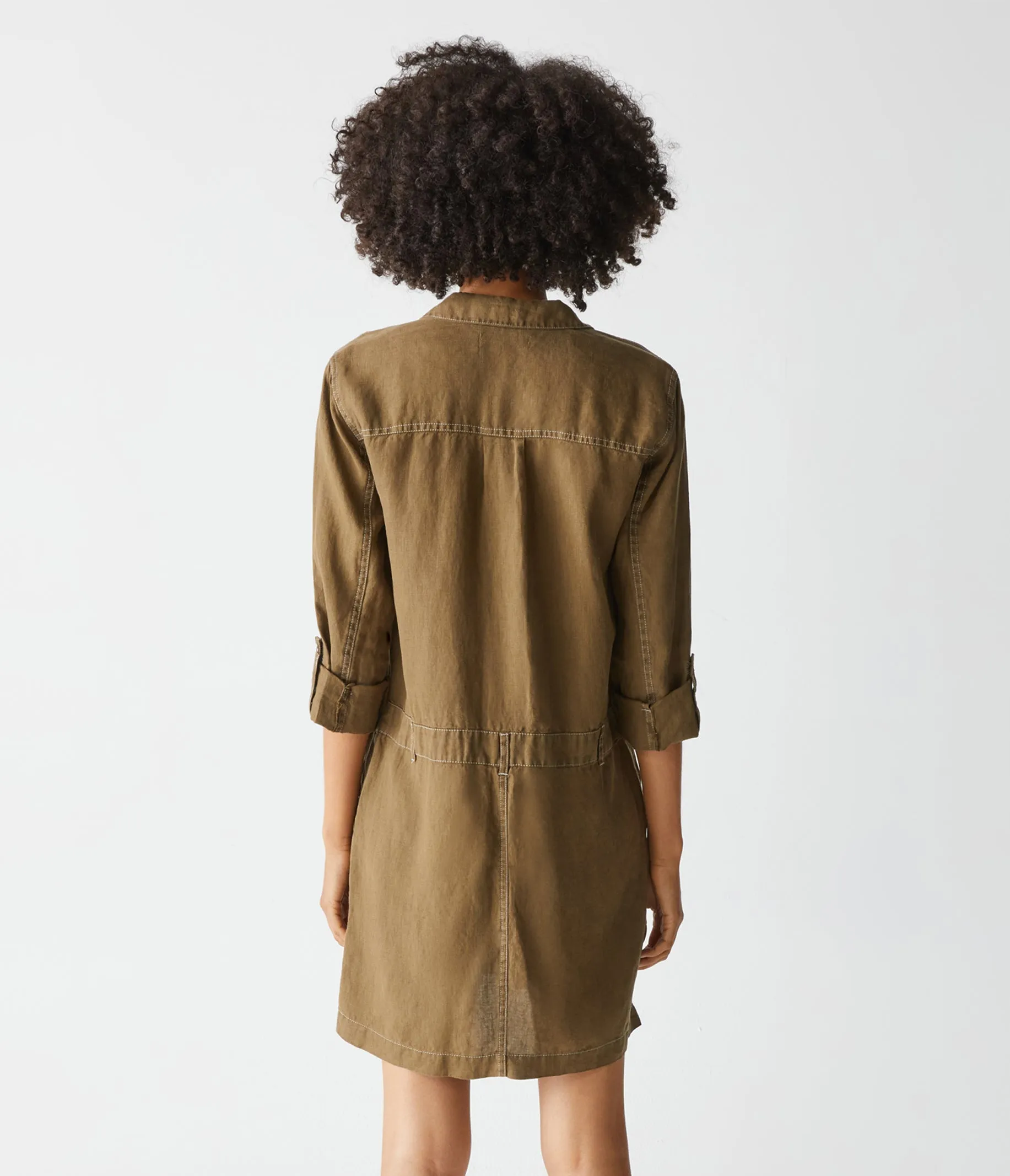 Pilar Linen Shirt Dress