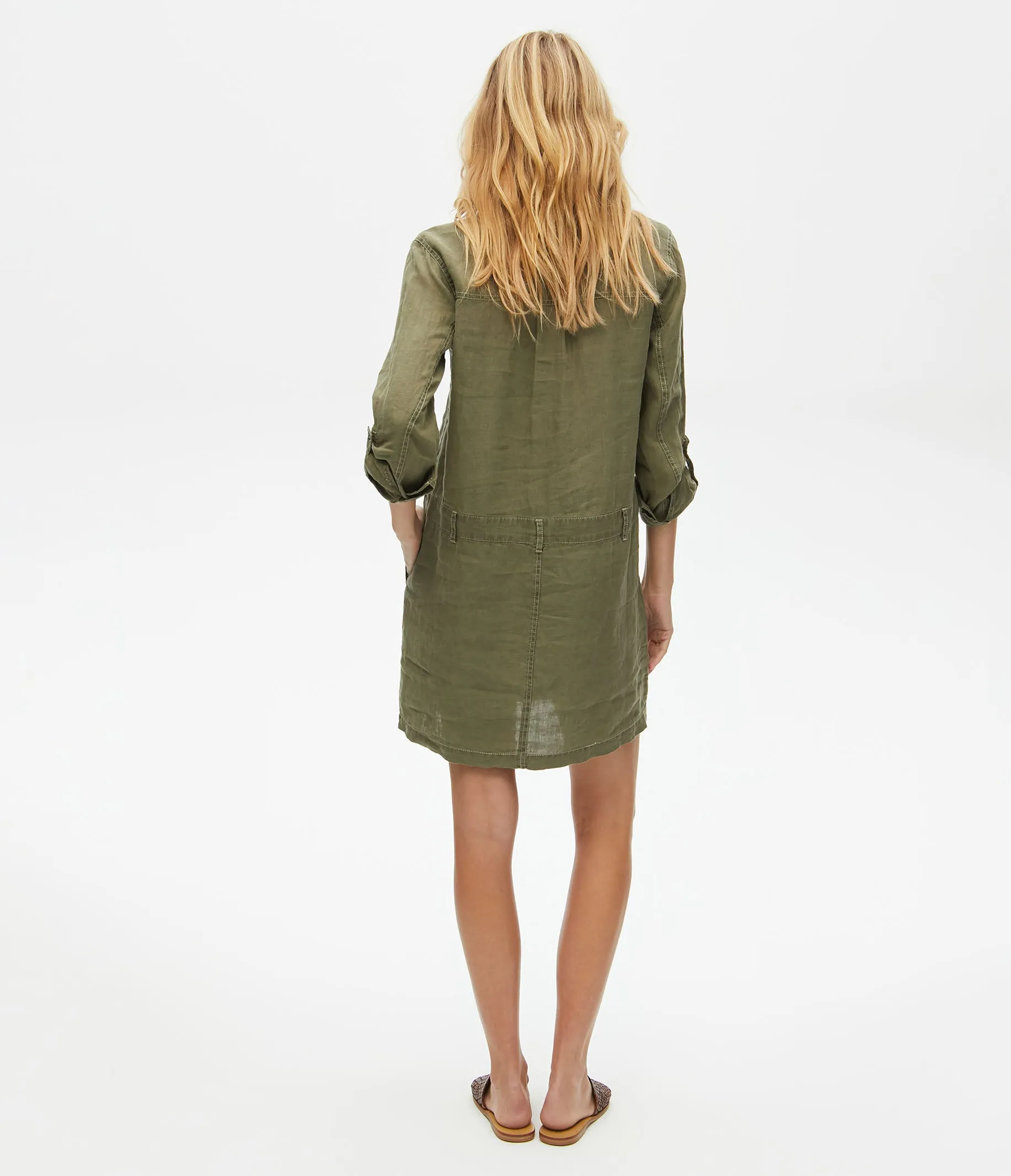 Pilar Linen Shirt Dress