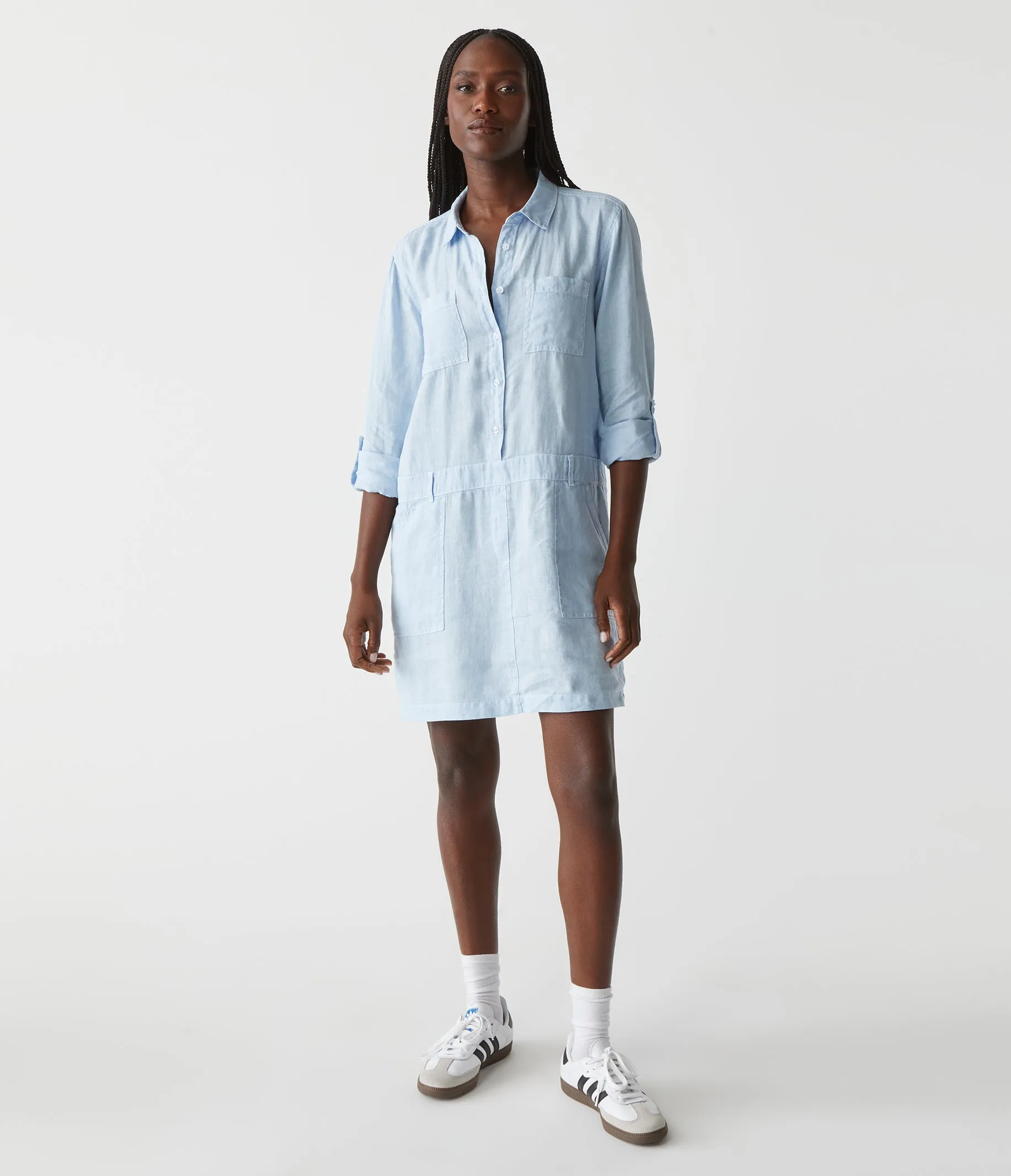Pilar Linen Shirt Dress