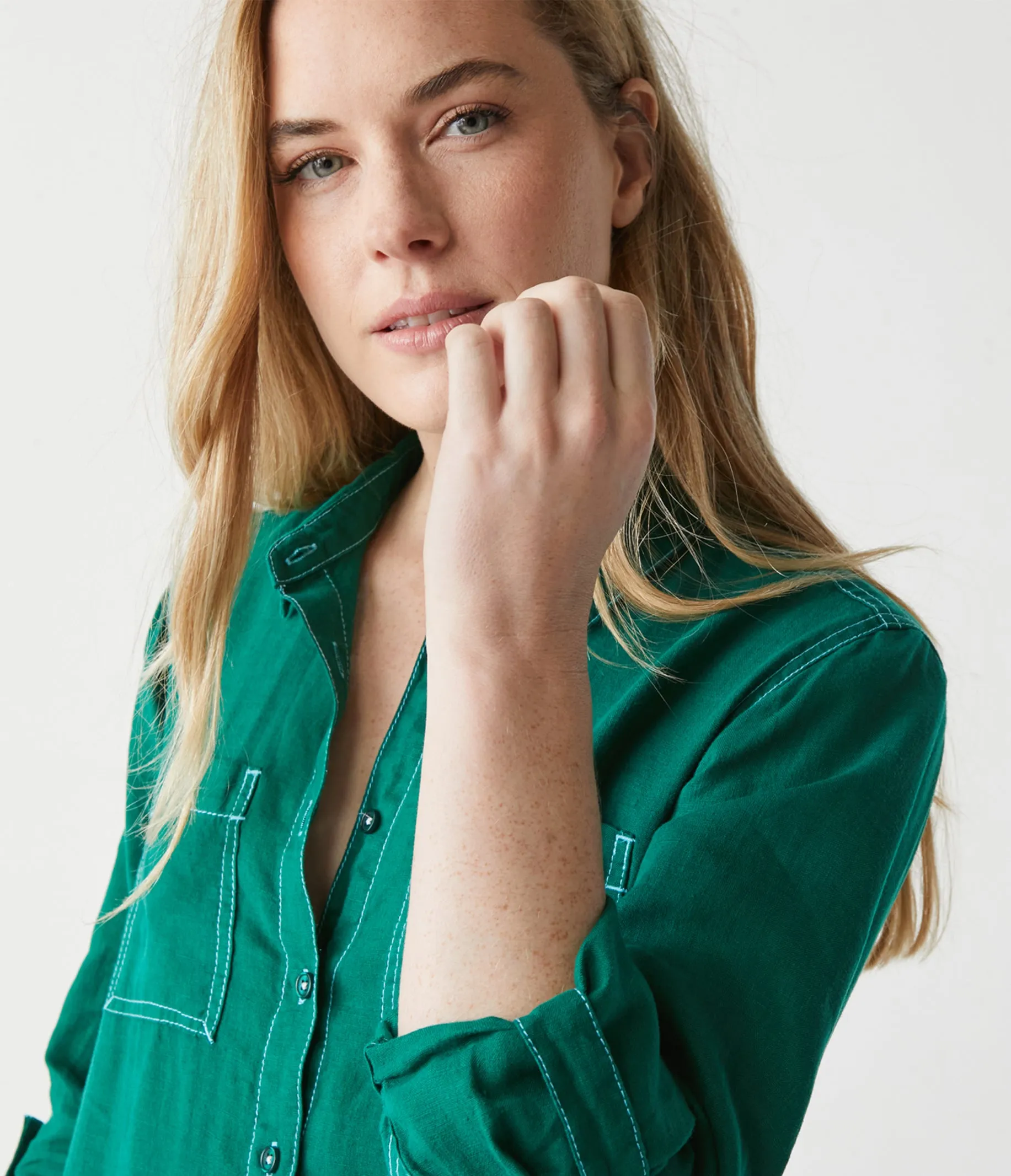 Pilar Linen Shirt Dress