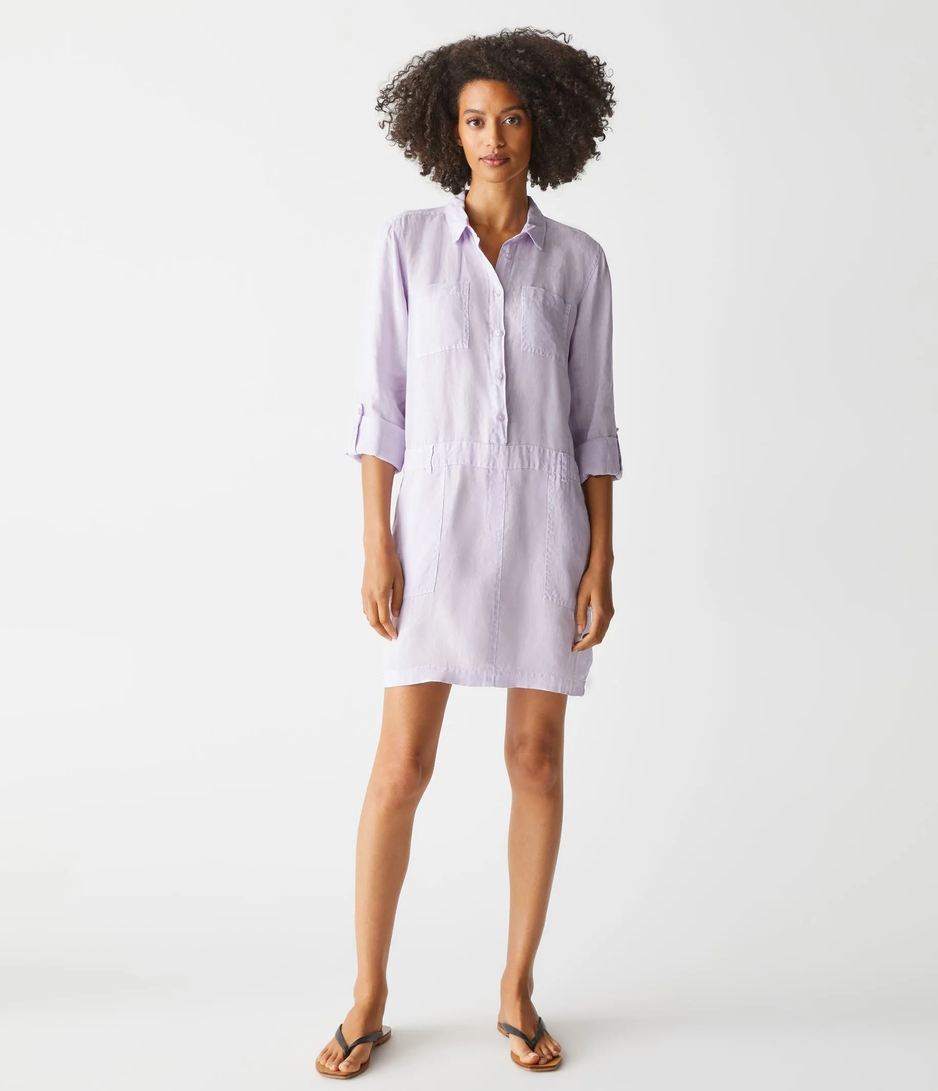 Pilar Linen Shirt Dress