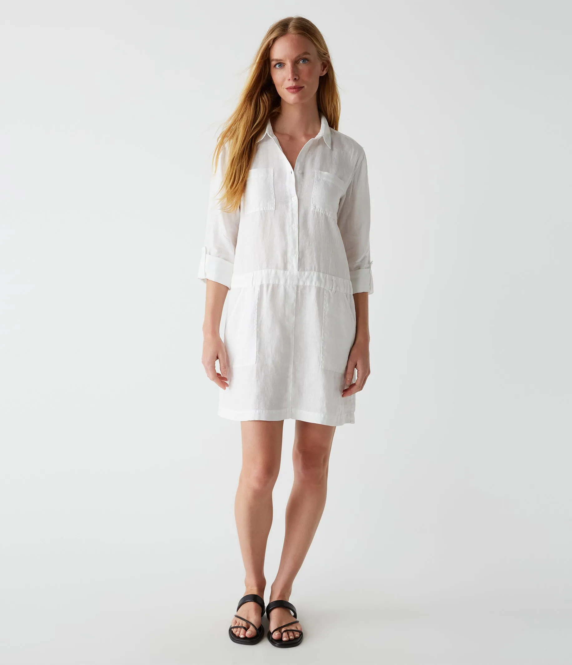Pilar Linen Shirt Dress