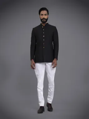 PINTUCKED BANDHGALA JACKET
