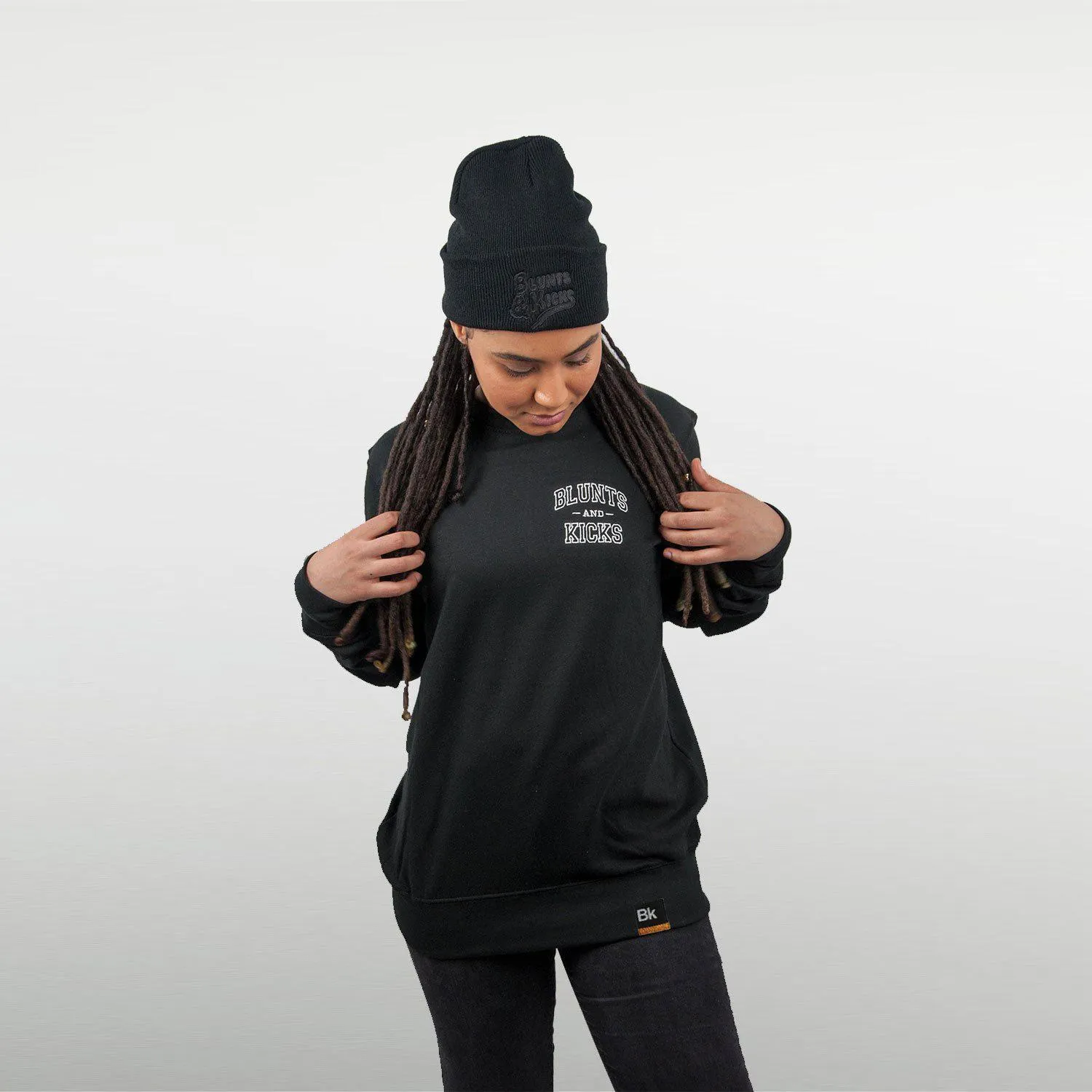 "Collegiate" Crewneck - Black