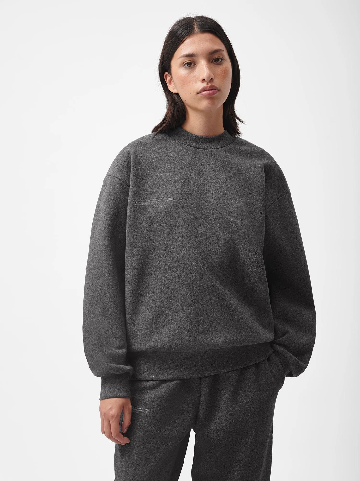 Reclaimed Cotton Sweatshirt—reclaim charcoal