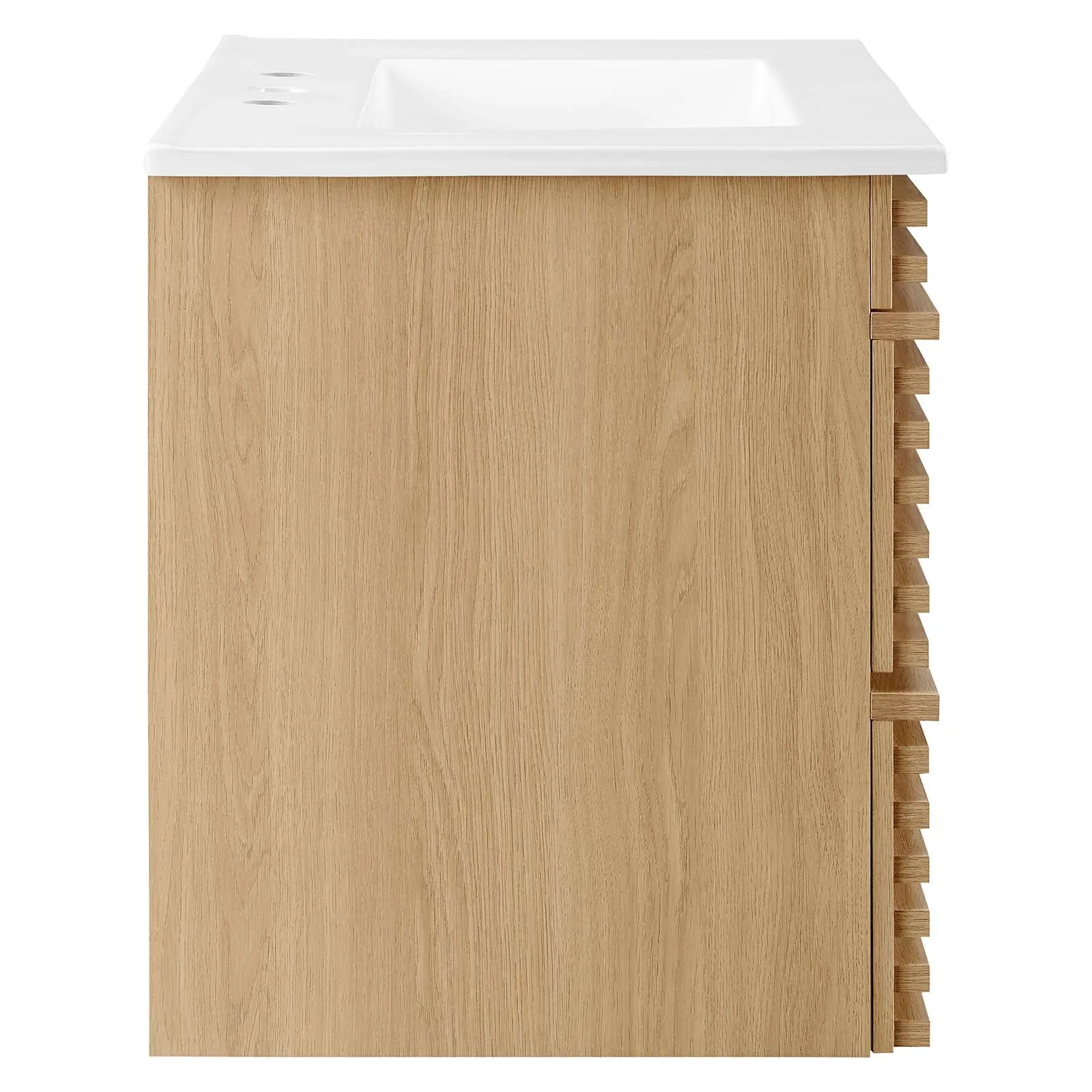 Render 30" Wall-Mount Bathroom Vanity Oak White EEI-5421-OAK-WHI
